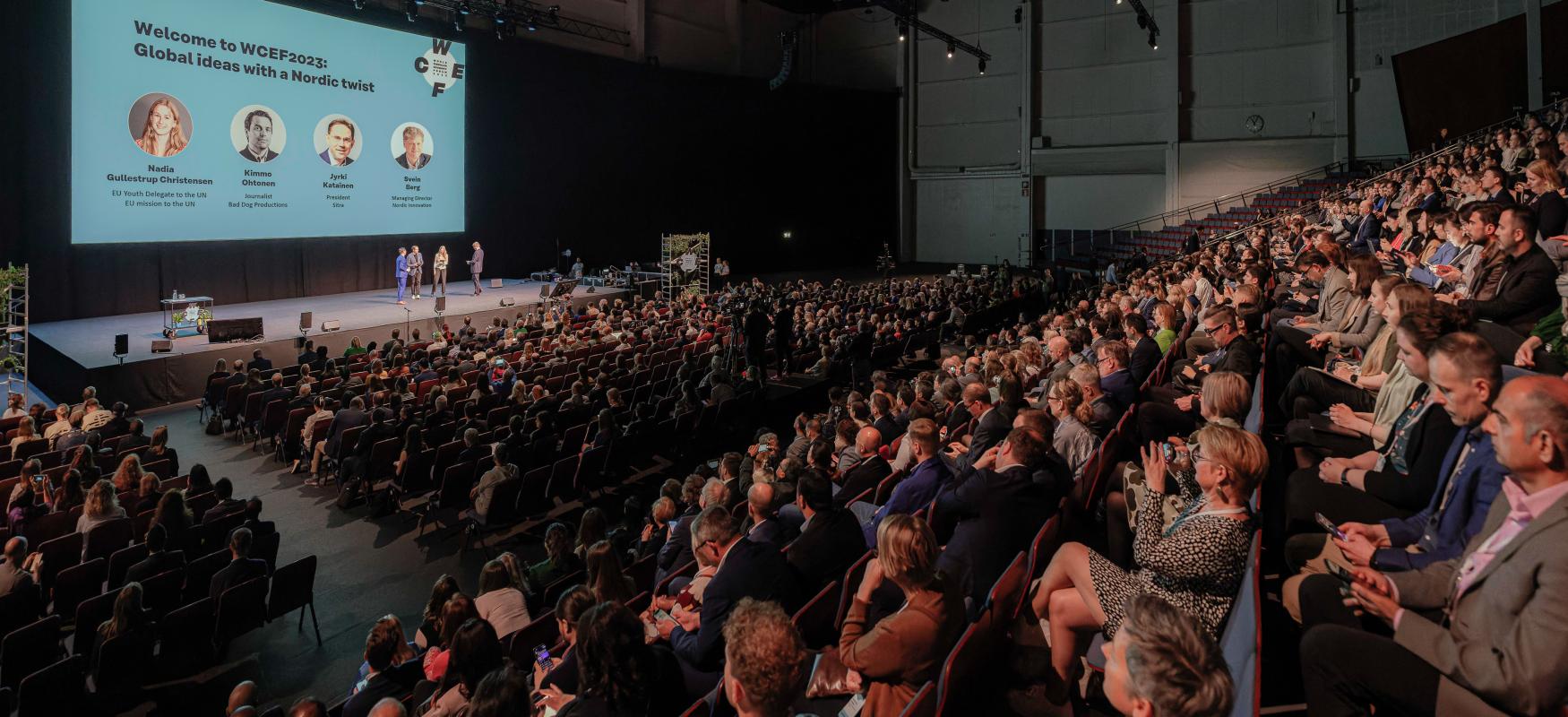 Audience and stage from WCEF