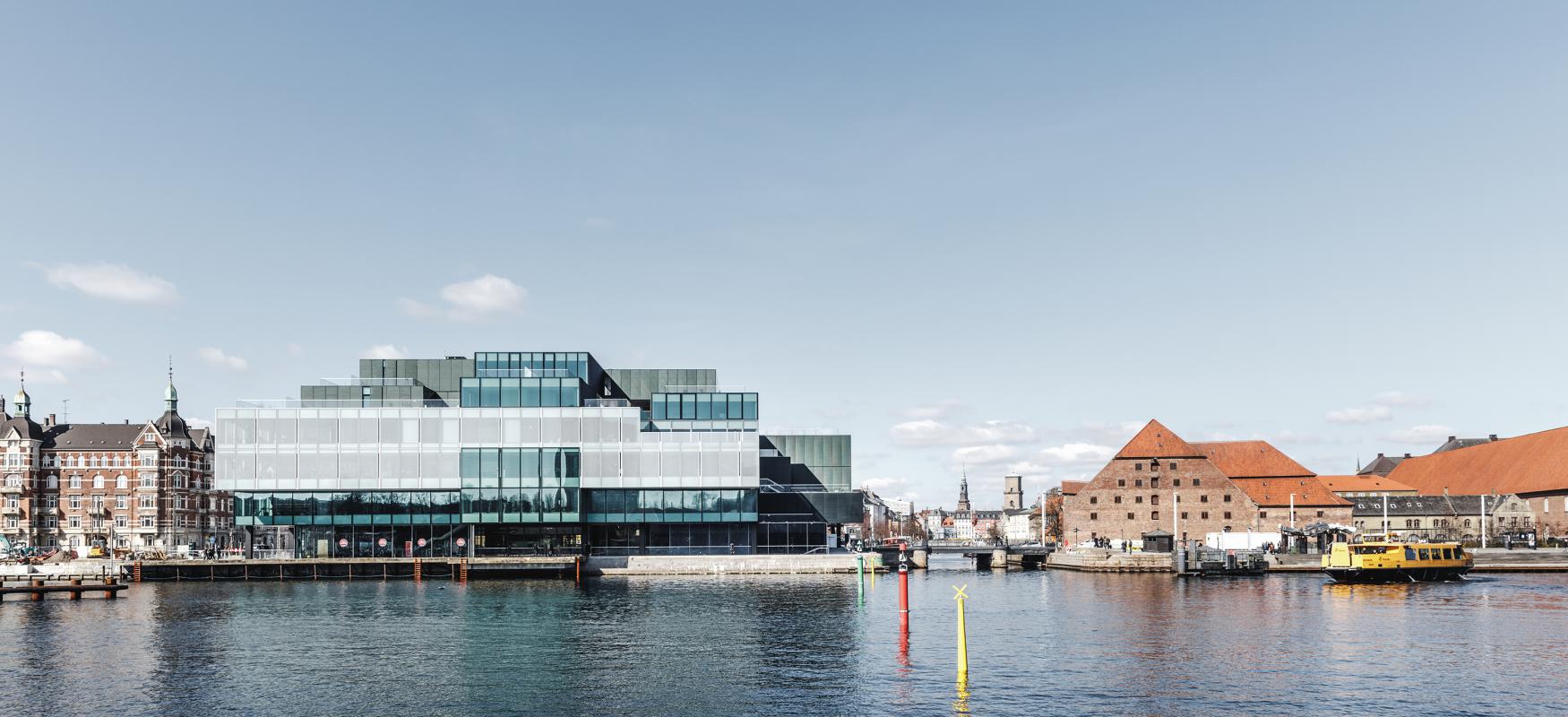 BLOX buliding in Copenhagen, seen from the sea.