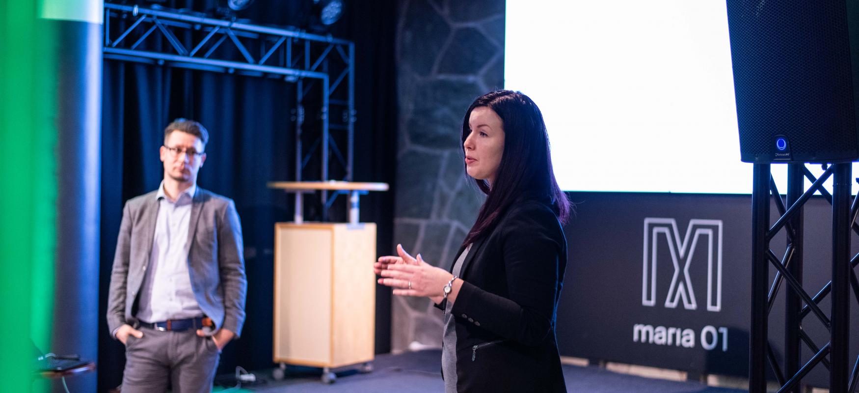 Company from batch 2 of Nordic Scalers presenting their results for batch 3 in Helsinki 2018