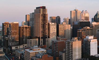 High rise bildings in Montreal