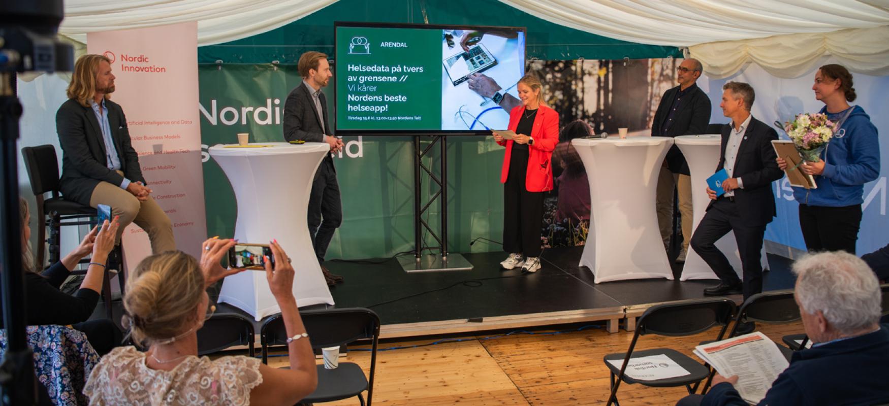 Nordic Health App Award 2023 winner at Arendalsuka