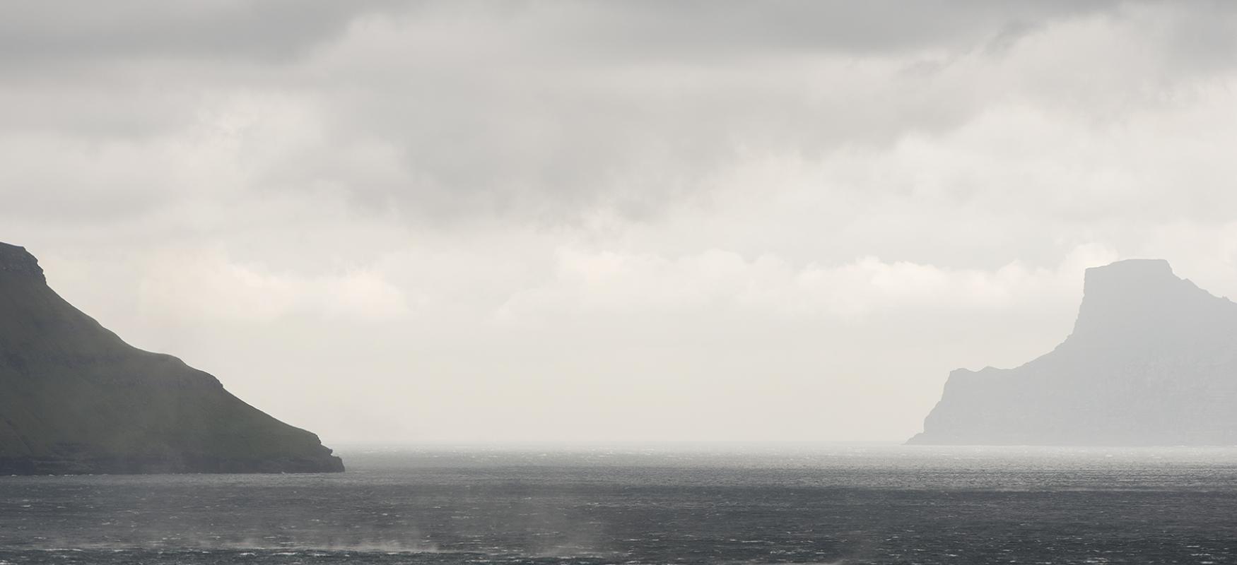 Picture of the sea from the Faroe Islands in 2017