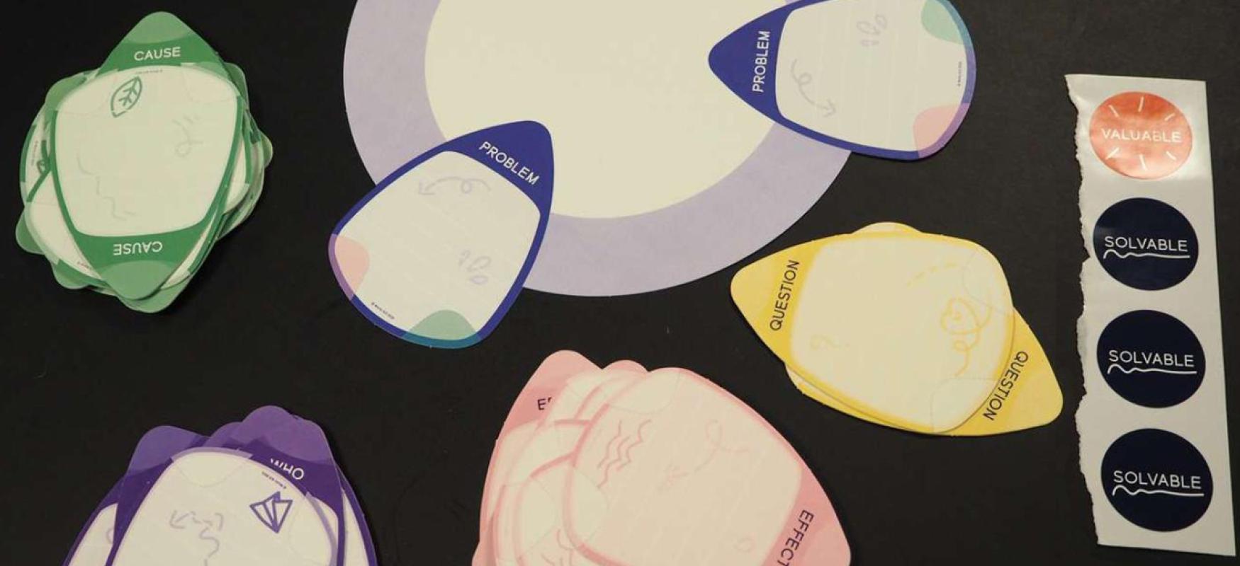 Illustrative picture of notes on a table