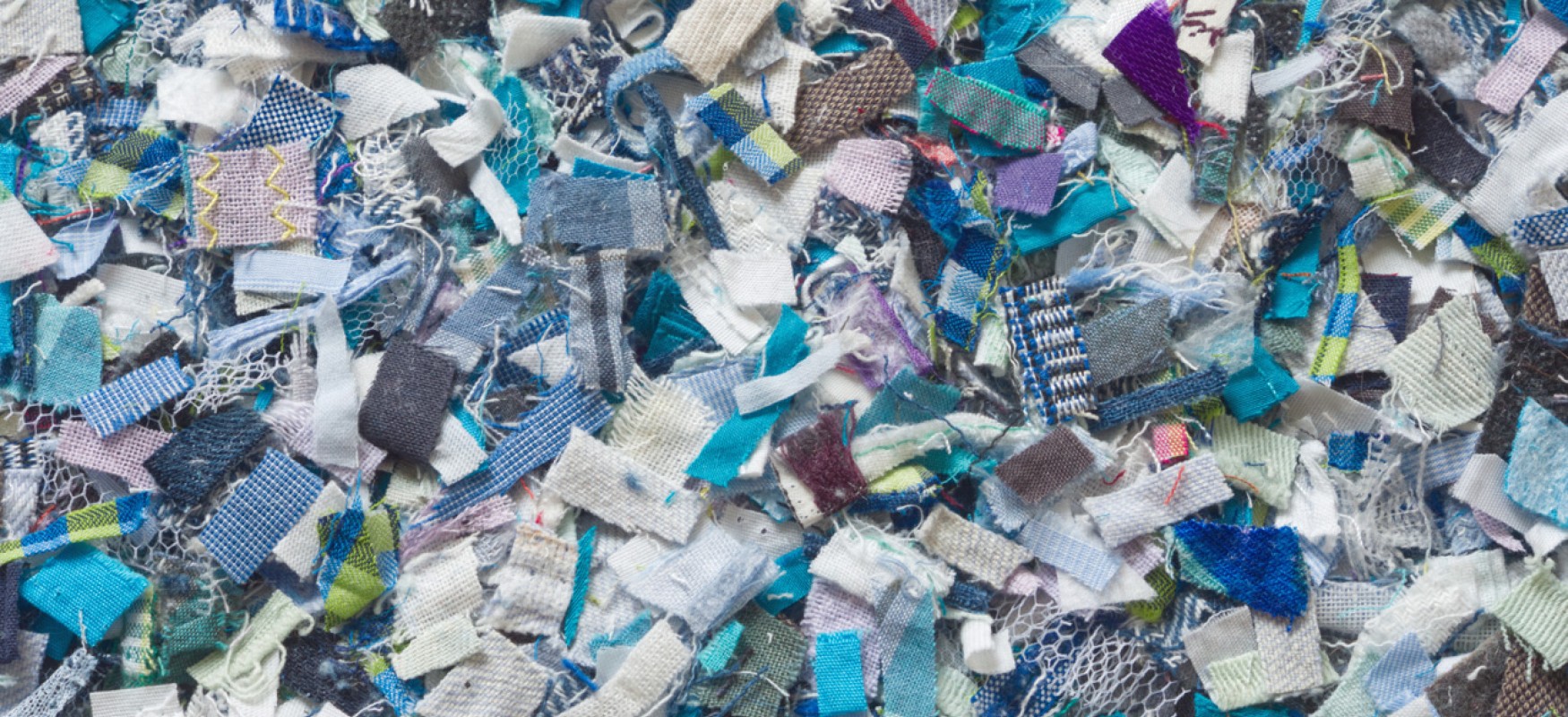 Pile of recycled textiles