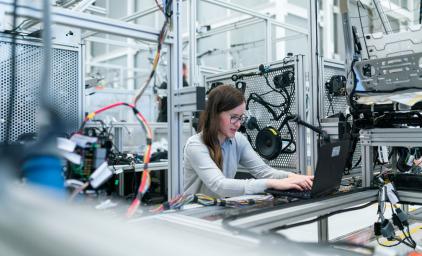 Woman engineer at work