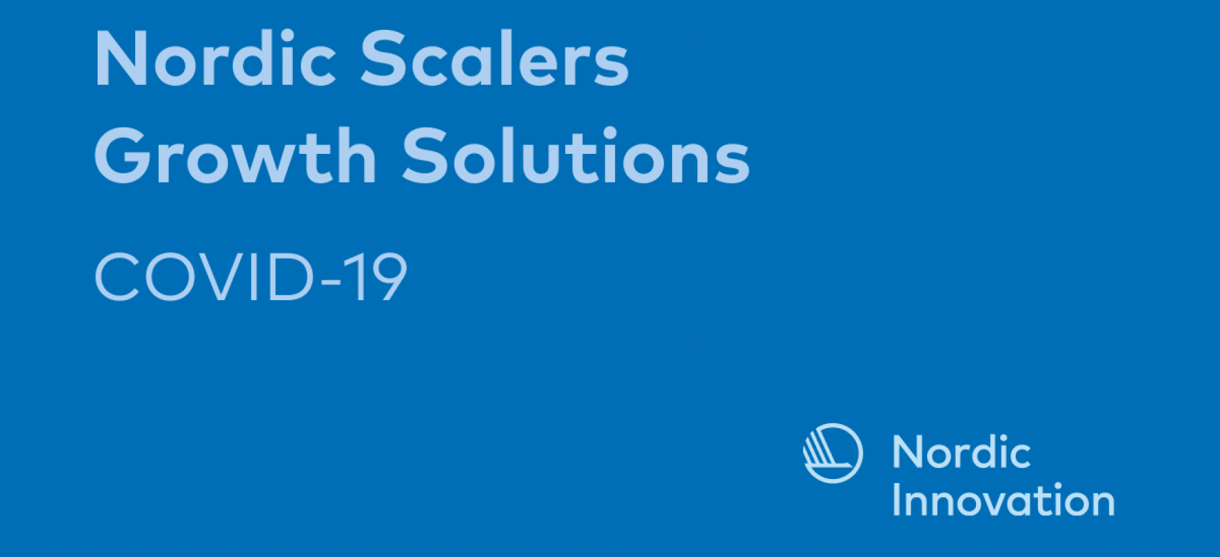 Nordic Scalers Growth solutions Covid-19 logo: Nordic innovation