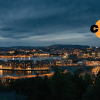 View of Oslo in the late evening